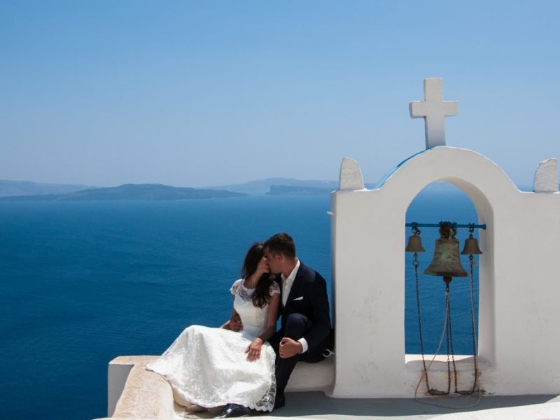 Santorini,,Greece,-,July,15,,2014:,Wedding,In,Santorini.,Beautiful